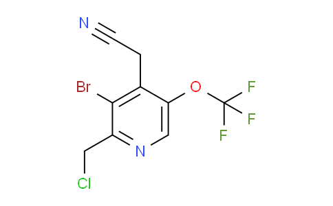 3-Bromo-2-(chloromethyl)-5-(trifluoromethoxy)pyridine-4-acetonitrile