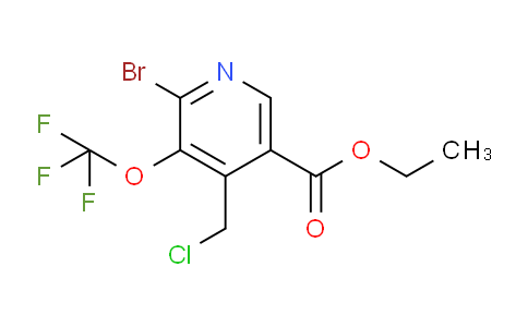 Ethyl 2-bromo-4-(chloromethyl)-3-(trifluoromethoxy)pyridine-5-carboxylate