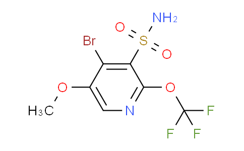 4-Bromo-5-methoxy-2-(trifluoromethoxy)pyridine-3-sulfonamide