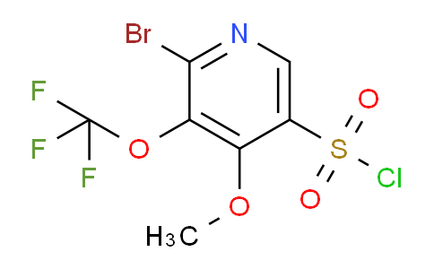 2-Bromo-4-methoxy-3-(trifluoromethoxy)pyridine-5-sulfonyl chloride