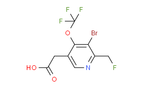 AM184854 | 1803685-21-3 | 3-Bromo-2-(fluoromethyl)-4-(trifluoromethoxy)pyridine-5-acetic acid