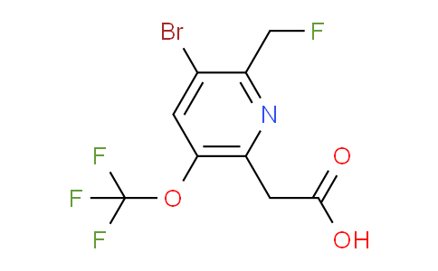 AM184855 | 1804658-57-8 | 3-Bromo-2-(fluoromethyl)-5-(trifluoromethoxy)pyridine-6-acetic acid