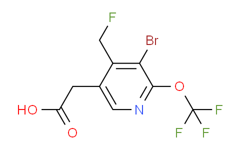 AM184857 | 1806079-94-6 | 3-Bromo-4-(fluoromethyl)-2-(trifluoromethoxy)pyridine-5-acetic acid