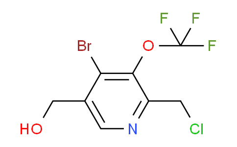 4-Bromo-2-(chloromethyl)-3-(trifluoromethoxy)pyridine-5-methanol