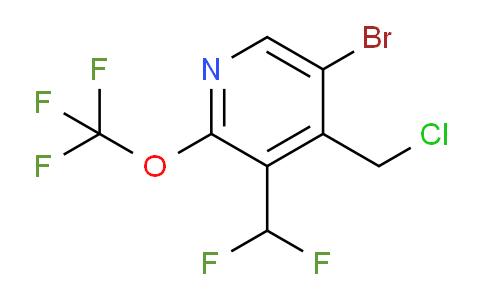 5-Bromo-4-(chloromethyl)-3-(difluoromethyl)-2-(trifluoromethoxy)pyridine