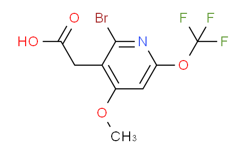 2-Bromo-4-methoxy-6-(trifluoromethoxy)pyridine-3-acetic acid