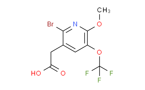 2-Bromo-6-methoxy-5-(trifluoromethoxy)pyridine-3-acetic acid
