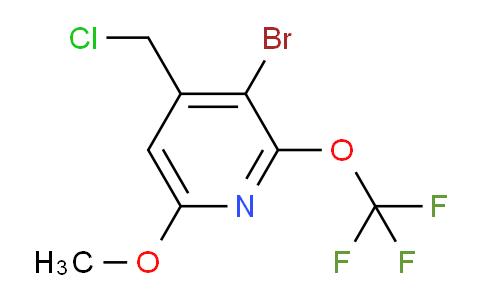 3-Bromo-4-(chloromethyl)-6-methoxy-2-(trifluoromethoxy)pyridine