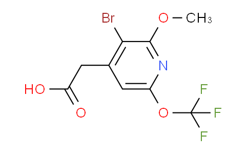 3-Bromo-2-methoxy-6-(trifluoromethoxy)pyridine-4-acetic acid