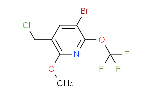 3-Bromo-5-(chloromethyl)-6-methoxy-2-(trifluoromethoxy)pyridine