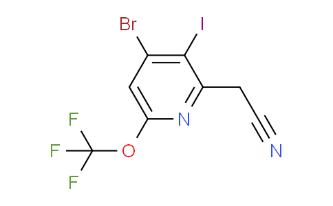 AM184908 | 1804563-38-9 | 4-Bromo-3-iodo-6-(trifluoromethoxy)pyridine-2-acetonitrile