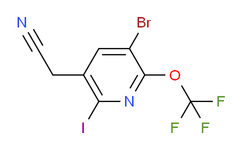 AM184911 | 1804392-51-5 | 3-Bromo-6-iodo-2-(trifluoromethoxy)pyridine-5-acetonitrile