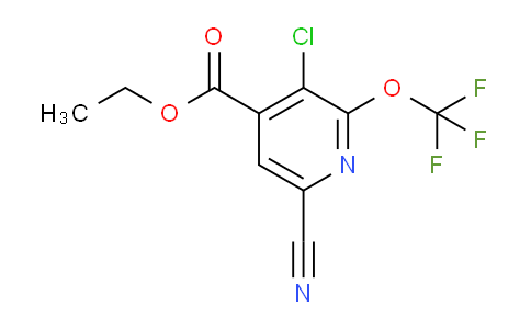 Ethyl 3-chloro-6-cyano-2-(trifluoromethoxy)pyridine-4-carboxylate