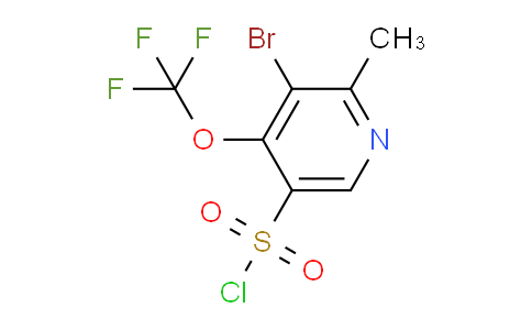 3-Bromo-2-methyl-4-(trifluoromethoxy)pyridine-5-sulfonyl chloride