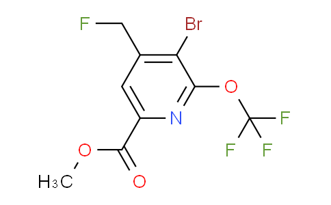 Methyl 3-bromo-4-(fluoromethyl)-2-(trifluoromethoxy)pyridine-6-carboxylate