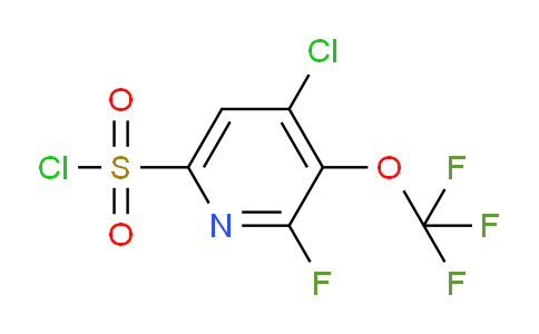 4-Chloro-2-fluoro-3-(trifluoromethoxy)pyridine-6-sulfonyl chloride