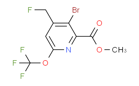 Methyl 3-bromo-4-(fluoromethyl)-6-(trifluoromethoxy)pyridine-2-carboxylate