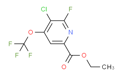 Ethyl 3-chloro-2-fluoro-4-(trifluoromethoxy)pyridine-6-carboxylate