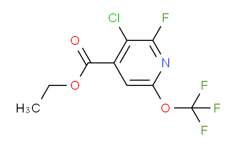 Ethyl 3-chloro-2-fluoro-6-(trifluoromethoxy)pyridine-4-carboxylate