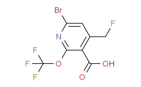 6-Bromo-4-(fluoromethyl)-2-(trifluoromethoxy)pyridine-3-carboxylic acid