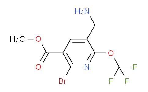 Methyl 3-(aminomethyl)-6-bromo-2-(trifluoromethoxy)pyridine-5-carboxylate