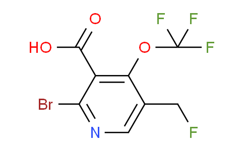 2-Bromo-5-(fluoromethyl)-4-(trifluoromethoxy)pyridine-3-carboxylic acid