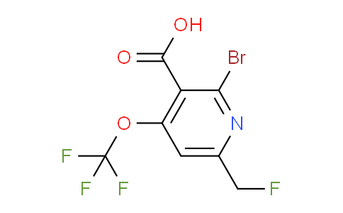 2-Bromo-6-(fluoromethyl)-4-(trifluoromethoxy)pyridine-3-carboxylic acid