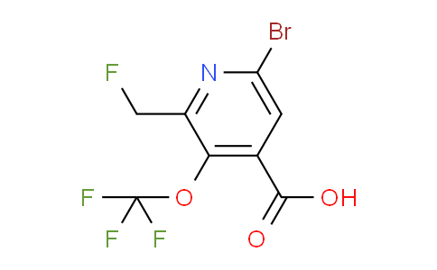 6-Bromo-2-(fluoromethyl)-3-(trifluoromethoxy)pyridine-4-carboxylic acid