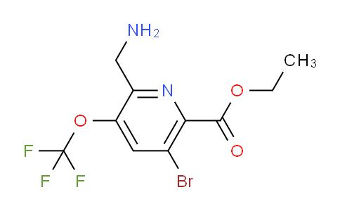 AM185055 | 1804008-87-4 | Ethyl 2-(aminomethyl)-5-bromo-3-(trifluoromethoxy)pyridine-6-carboxylate