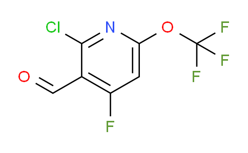 2-Chloro-4-fluoro-6-(trifluoromethoxy)pyridine-3-carboxaldehyde