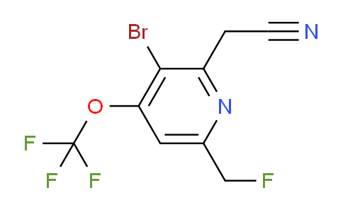 AM185084 | 1804635-99-1 | 3-Bromo-6-(fluoromethyl)-4-(trifluoromethoxy)pyridine-2-acetonitrile