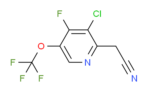 AM185096 | 1803691-16-8 | 3-Chloro-4-fluoro-5-(trifluoromethoxy)pyridine-2-acetonitrile