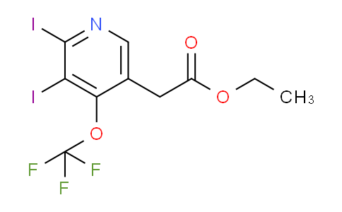 Ethyl 2,3-diiodo-4-(trifluoromethoxy)pyridine-5-acetate