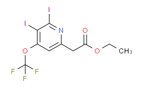 Ethyl 2,3-diiodo-4-(trifluoromethoxy)pyridine-6-acetate