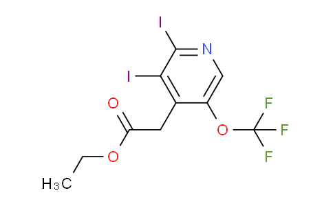 Ethyl 2,3-diiodo-5-(trifluoromethoxy)pyridine-4-acetate