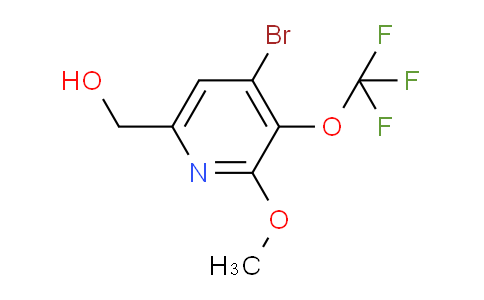4-Bromo-2-methoxy-3-(trifluoromethoxy)pyridine-6-methanol
