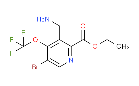 Ethyl 3-(aminomethyl)-5-bromo-4-(trifluoromethoxy)pyridine-2-carboxylate