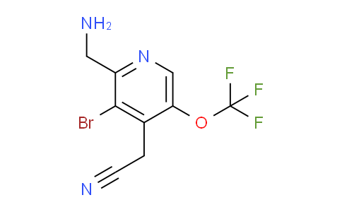 2-(Aminomethyl)-3-bromo-5-(trifluoromethoxy)pyridine-4-acetonitrile