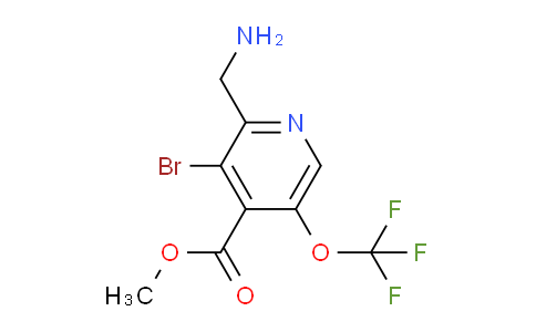 Methyl 2-(aminomethyl)-3-bromo-5-(trifluoromethoxy)pyridine-4-carboxylate