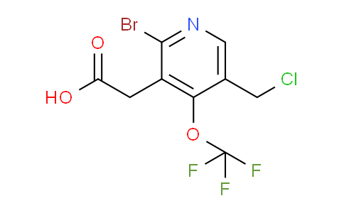 2-Bromo-5-(chloromethyl)-4-(trifluoromethoxy)pyridine-3-acetic acid