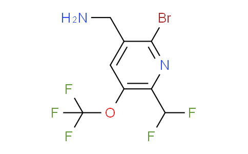 3-(Aminomethyl)-2-bromo-6-(difluoromethyl)-5-(trifluoromethoxy)pyridine