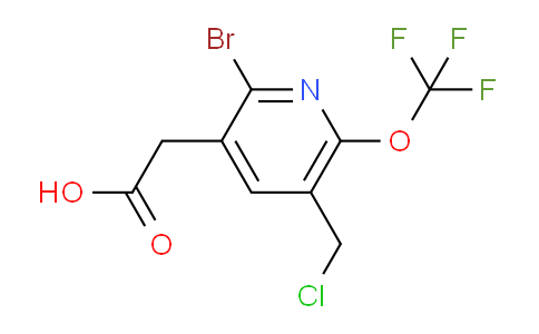 2-Bromo-5-(chloromethyl)-6-(trifluoromethoxy)pyridine-3-acetic acid