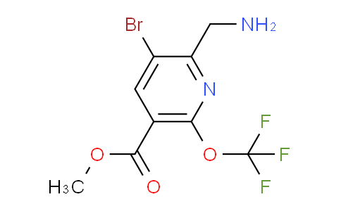 Methyl 2-(aminomethyl)-3-bromo-6-(trifluoromethoxy)pyridine-5-carboxylate