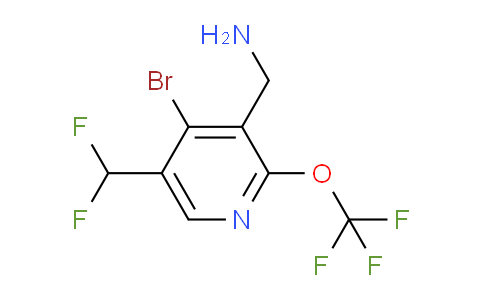 3-(Aminomethyl)-4-bromo-5-(difluoromethyl)-2-(trifluoromethoxy)pyridine