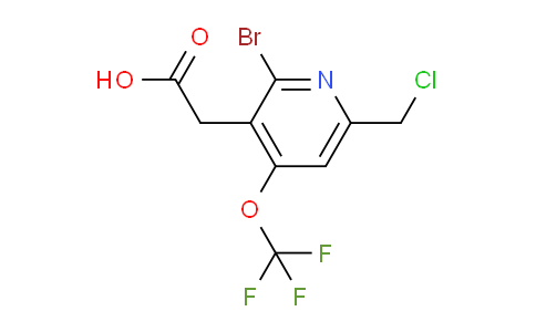 2-Bromo-6-(chloromethyl)-4-(trifluoromethoxy)pyridine-3-acetic acid