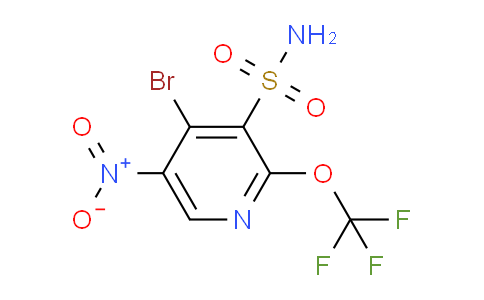 4-Bromo-5-nitro-2-(trifluoromethoxy)pyridine-3-sulfonamide