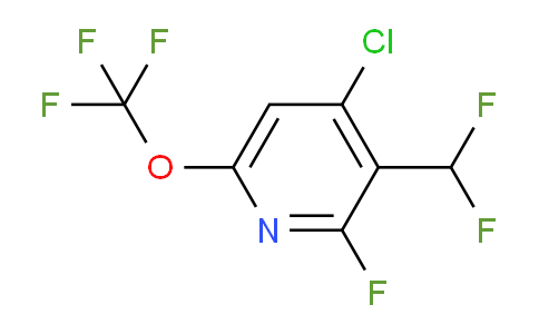 4-Chloro-3-(difluoromethyl)-2-fluoro-6-(trifluoromethoxy)pyridine