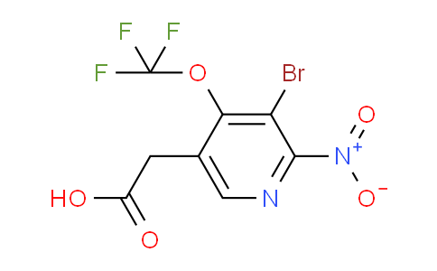 AM185247 | 1804655-39-7 | 3-Bromo-2-nitro-4-(trifluoromethoxy)pyridine-5-acetic acid