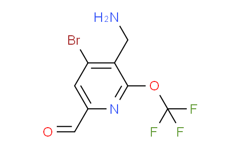 AM185264 | 1804007-82-6 | 3-(Aminomethyl)-4-bromo-2-(trifluoromethoxy)pyridine-6-carboxaldehyde