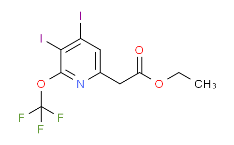 Ethyl 3,4-diiodo-2-(trifluoromethoxy)pyridine-6-acetate